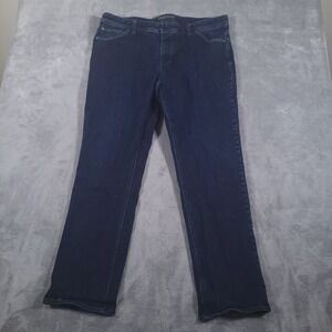 Marmot Jeans Mens 40x32 Blue Relaxed Fit Stretch Straight Dark Wash